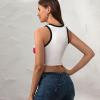 Adugen Origei Women Fitness Workout Running Shirts Georgia Flag Tank Top M view 4