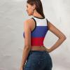Adugen Origei Womens Russia Flag Sleeveless Workout Tops for Athletic Tank Top for Running M view 4