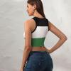Adugen Origei Womens Palestine Flag Sleeveless Workout Tops for Athletic Tank Top for Running M view 4