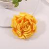 Camellia Flower Brooches and Pins for Women | Hat Brooches for Clothes |Hair Clips, Lapel Pins for Women, Yellow view 2