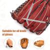 NQEUEPN 4pcs Baseball Lacing Needle, Handy Glove Shoelace Repair Kit Durable Reliable Leather Lacing Needle Precise Mitt Needle Curved Needles Tool for Softball Baseball Glove Relacing and Repair view 2