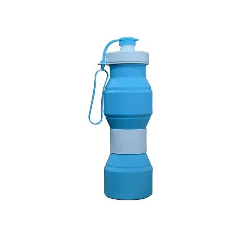 Food Grade 800ML Silicone Collapsible Water Bottles Travel Folding Cars Portable Kettle My Foldable Drink Bottle FDA Free (Color : 01)