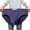 feichan ashion Men's Modal Cotton Brief Underwear, Soft ComfortPlus Size Triangle Underwear, High Waisted Underwear for Men (2XL, Dark gray) view 1