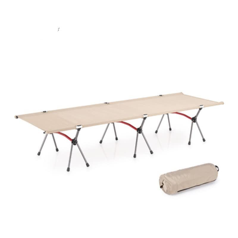 NineFit Basics Outsider Lite Portable Folding Camping Cot - Ultralight Bivouac Bed for Office Naps, Outdoor Leisure, & Camping Adventures, White, hi123