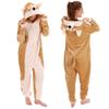 COSUSKET Snug Fit Unisex Adult Onesie Pajamas, Animal Flannel Cosplay Corgi One Piece Halloween Costume Sleepwear Homewear view 1