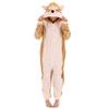 COSUSKET Snug Fit Unisex Adult Onesie Pajamas, Animal Flannel Cosplay Corgi One Piece Halloween Costume Sleepwear Homewear view 2