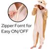 COSUSKET Snug Fit Unisex Adult Onesie Pajamas, Animal Flannel Cosplay Corgi One Piece Halloween Costume Sleepwear Homewear view 4