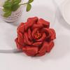 Camellia Flower Brooches and Pins for Women | Hat Pin Brooches for Clothes | Flower Hair Clips, Lapel Pin for Women, Orange view 2