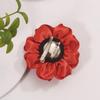 Camellia Flower Brooches and Pins for Women | Hat Pin Brooches for Clothes | Flower Hair Clips, Lapel Pin for Women, Orange view 3
