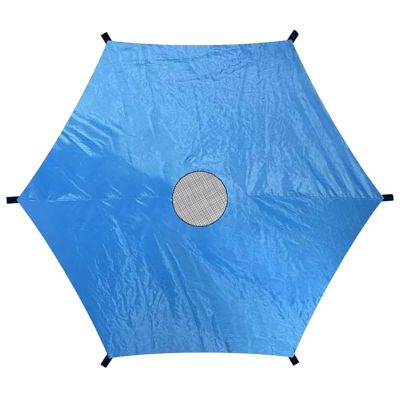 UVCMDUI 6ft Trampoline Shade Cover, Outdoor Trampoline Cover, Rainproof Sun-Protection Trampoline Canopy, Lightweight Oxford Fabric Trampoline Top Cover, Easy to Install