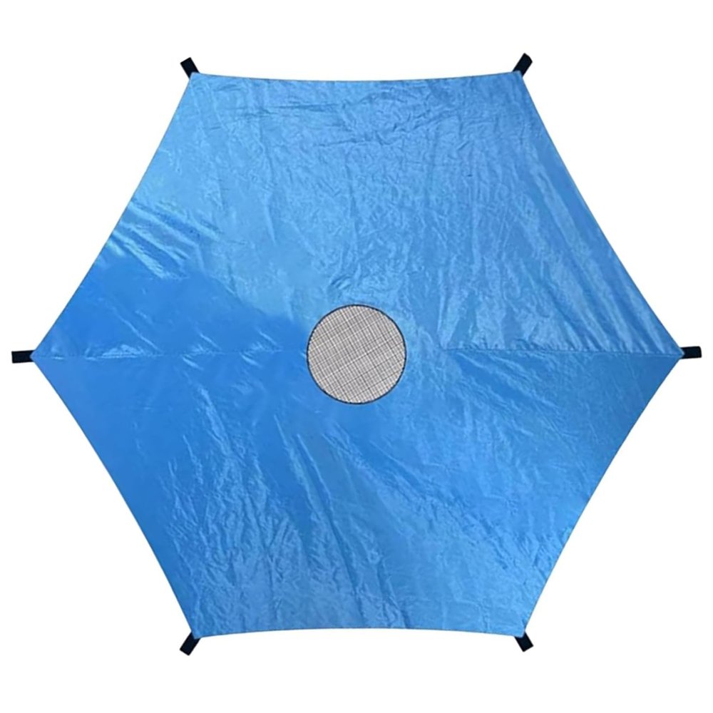 UVCMDUI 6ft Trampoline Shade Cover, Outdoor Trampoline Cover, Rainproof Sun-Protection Trampoline Canopy, Lightweight Oxford Fabric Trampoline Top Cover, Easy to Install