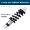 HIMALO Bike Rear Shock Absorber Spring Damper 150/155/160/165mm 650lbs Coil Spring Soft and Hard Fine Adjustment for Mountain Bike Folding Bike Electric Scooter(150mm*650lbs) view 3