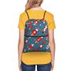 YQxwJL Cartoon Rockets Print Sports Drawstring Backpack with Zipper Pocket Gym Cinch Sack Bag for Men Women view 4