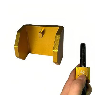 40MAX Airsoft Speed Loader for Airsoft Pistol Magazines AEG and GBBQuick Loading to Protect NailsLatest Version, Alloy Material (Golden)