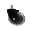 AXAUCHOZ 5Pcs 4-inch Caster Circlip Polyurethane Universal Wheel Skateboard Car Torsion Transparent Roller view 2