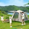 Tent, Large Tent, Tents for Camping, Outdoor Tent, Family Tent, Big Tent for Outdoor, Picnic, Camping, Family Gathering(Gray thickened black glue) view 3