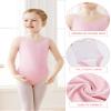 Daydance Lined Ballet Pink Leotards for Toddler Girls, Vest Dance Tops Bodysuit view 2