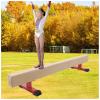 LXLZYXSF Home School Gym Gymnastics Beam 30cm Tall, Wooden Balance Beam Gymnastics Skills Training Equipment for Kindergarten, Birthday Gift for Granddaughters(L-240cm/98.4in H-30cm/11.8in H) view 1