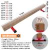 LXLZYXSF Home School Gym Gymnastics Beam 30cm Tall, Wooden Balance Beam Gymnastics Skills Training Equipment for Kindergarten, Birthday Gift for Granddaughters(L-240cm/98.4in H-30cm/11.8in H) view 4