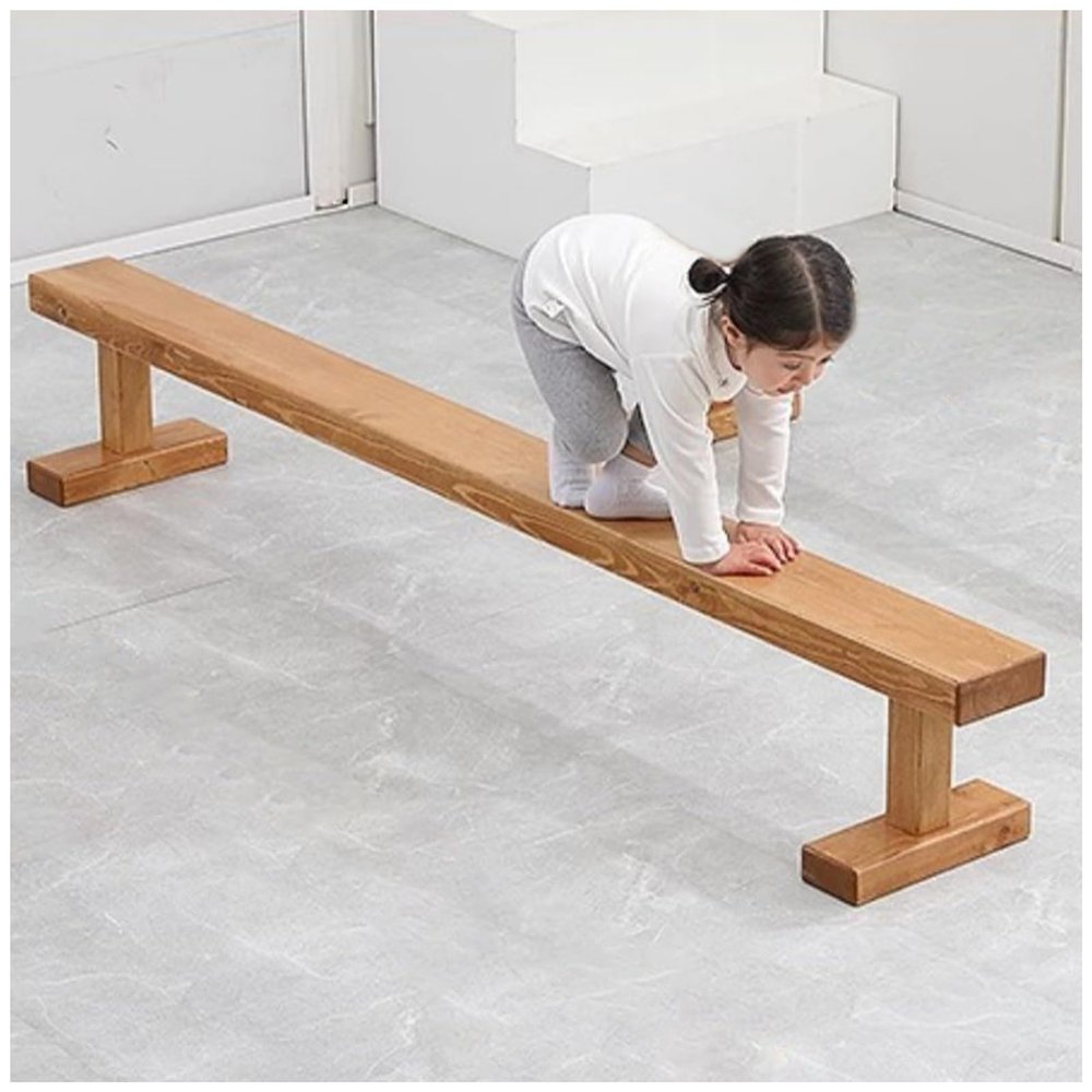 LXLZYXSF 9.8ft 6.5ft 4.9ft Solid Wood Beam for Balance Training, Gymnastics Beam with Detachable Base, Indoor Outdoor Children Youths Sports Exercise Equipment(200x15x30cm/78x5.9x11.8in)
