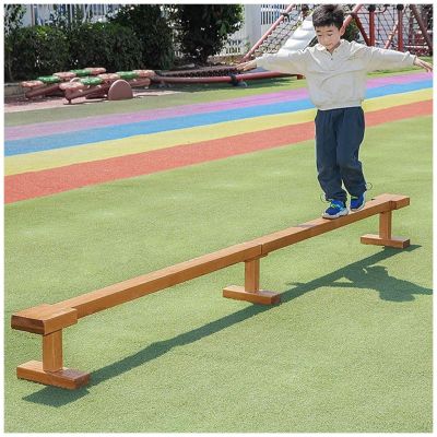 LXLZYXSF 11Feet 9.8Feet Balance Exercise Beam for Kids Youths Adults, School Kindergarten Gymnastics Training Equipment, Wooden Beam with Detachable Legs(L-340cm/11ft W-10cm/3.9")