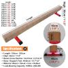 LXLZYXSF Large Home Balance Beam for Kids Teens Adults, 8 7 6 5 ft Wood Gymnastic Training Beam with Rubber Anti-Slip Bottom, Gifts for Daughters(270cm/8.9ft L 30cm/11.8in H) view 4