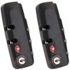 Combination Lock,Travel Lock, Set of A Pair S011#(DL) Type Black Password Lock Replacement suitcases/Luggage Lock for Suitcase Pull Rod Box Trunk Box DIY view 1