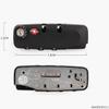 Combination Lock,Travel Lock, Set of A Pair S011#(DL) Type Black Password Lock Replacement suitcases/Luggage Lock for Suitcase Pull Rod Box Trunk Box DIY view 2