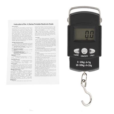 50KG Portable LCD Digital Weight Scale ABS Auto Off Overload Indicator for Express Vegetables Luggage