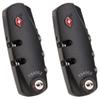 Combination Lock,Travel Lock, Set of A Pair S034#(DL) Password Lock Replacement suitcases/Luggage Lock for Suitcase Pull Rod Box Trunk Box DIY (Black)(Black) view 1