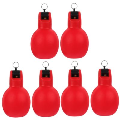 6 Pcs Outdoor Whistle Multi-use Small Whistle Portable Survival Emergency Camping Survival Squeeze Hand Squeeze Multi-Function
