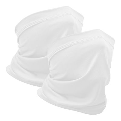 WOXVM 2 Pack Neck Gaiter Face Mask Breathable Sun Cooling Balaclava Versatile Bandana Tube Neck Scarf Gator Face Cover Summer UV Protection Headwear for Men Women Outdoor Sports