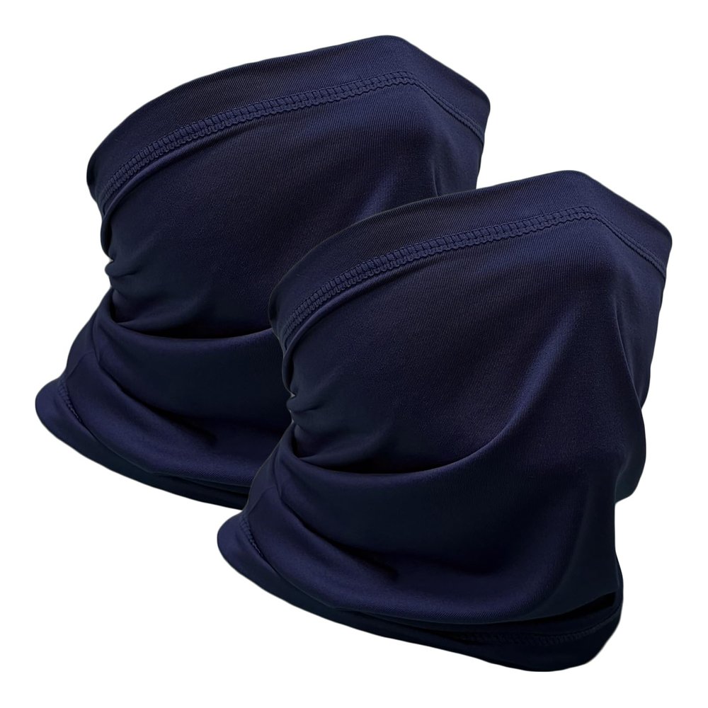 WOXVM 2 Pack Neck Gaiter Face Mask Breathable Sun Cooling Balaclava Versatile Bandana Tube Neck Scarf Gator Face Cover Summer UV Protection Headwear for Men Women Outdoor Sports