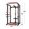 Power Cage Squat Rack Stands Gym Equipment 1000-Pound Capacity Exercise Olympic view 2
