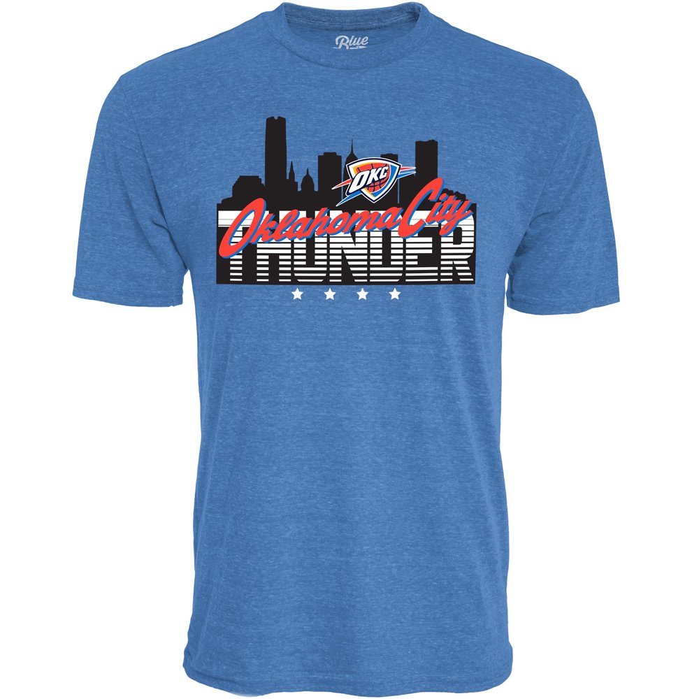 Oklahoma City Thunder NBA Officially Licensed Tri-Blend T-Shirt Flyline, XX-Large