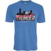 Oklahoma City Thunder NBA Officially Licensed Tri-Blend T-Shirt Flyline, XX-Large view 1