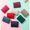 2024 New Unisex Anti-Credit Card Fraud Folding Mini Wallet, Genuine Leather RFID Blocking Card Holder Organizer Pocket Mini Wallet (A) view 3