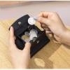 2024 New Unisex Anti-Credit Card Fraud Folding Mini Wallet, Genuine Leather RFID Blocking Card Holder Organizer Pocket Mini Wallet (A) view 4