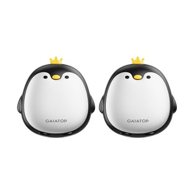 Gaiatop Magnetic Hand Warmers Rechargeable 2 Pack, 3 Settings Cute Pocket Penguin, Fast Hot Hands Reusable Portable Electric Heater for Camping Hunting Golf, Stocking Stuffers Gifts for Women Men