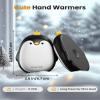 Gaiatop Magnetic Hand Warmers Rechargeable 2 Pack, 3 Settings Cute Pocket Penguin, Fast Hot Hands Reusable Portable Electric Heater for Camping Hunting Golf, Stocking Stuffers Gifts for Women Men view 2