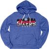 Philadelphia 76ers NBA Officially Licensed Tri-Blend Hooded Sweatshirt Flyline, Medium view 1