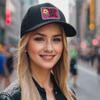 ALLNTRENDS Have A Nice Day Trucker Hat Summer Graphic Cap Embroidered Sunflower Snapback (Black) view 2