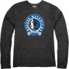 Dallas Mavericks NBA Officially Licensed Tri-Blend Long Sleeve T-Shirt Black, Large view 3