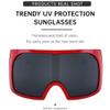 HPIRME Oversized Mask Punk Goggle Sunglasses Women Men Sports Sun Glasses Female Retro Shield One Piece Sunglass,C5 Gray,one size view 4