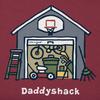 Life is Good - Mens Daddyshack Crusher T-Shirt, Color Cranberry Red, Size: Medium view 2