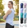 Kreeqe Womens Workout Tops For Women Tank Tops Mesh Yoga Shirts Athletic Running Tank Tops Sleeveless Gym Clothes(green,L) view 2