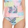 Salt + Cove Womens Juniors Printed Hipster Swim Bottom Separates Blue M view 1