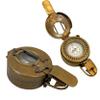 NineFit Basics British Military Prismatic Pocket Solid Brass Antique Compass Marine Navigation Sailing Fishing Hunting Mounting Camping view 1