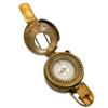 NineFit Basics British Military Prismatic Pocket Solid Brass Antique Compass Marine Navigation Sailing Fishing Hunting Mounting Camping view 2