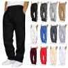 NineFit Basics Sweat Pants for Mens Wide Leg Joggers Pants Heavyweight Fleece Workout Jogging Loose Fit Trousers with Pockets, 3X-Large, #A1 Black view 1